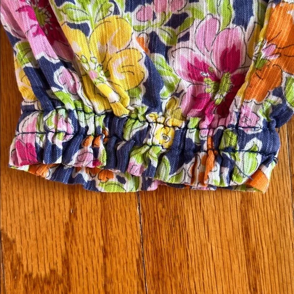 Ralph Lauren Baby Infant Multicolor Floral 100 % Cotton Pants 18 months - Picture 3 of 4